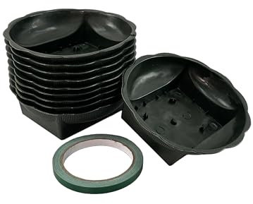Silk Flower Warehouse 10 Square/Round Bowls & Tape for Floral Foams - Essential Flower Foam Accessories