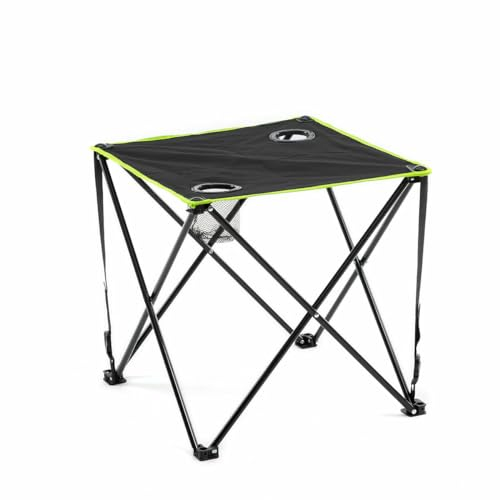 InnovaGoods® Tavolo da campeggio pieghevole leggero, tavolo da campeggio con borsa per il trasporto, tavolo pieghevole con 2 portabicchieri, tavolo portatile da esterno ideale per picnic.