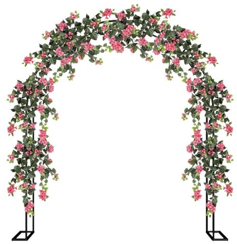 Arche de Jardin 120cm 140cm 180cm 200cm 240cm 300cm 350cm Large Acier Arceau à Rosiers Robuste Tonnelle de Jardin pour Plantes Grimpantes Mariage Décoration Extérieure