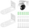 2pcs Metal Wall Mount Holder for Google Nest Cam, Battery - 2nd Gen, Eufy Security Indoor Cam E220, Wyze cam pan 2, WYZE Cam Pan v3, Google Indoor Nest Security Cam, Adhesive/Drilling