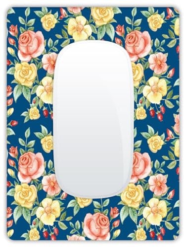Petit tapis de souris 15,2 x 20,3 cm avec base en caoutchouc antidérapant pour clavier, ordinateurs portables, souris sans fil, lavable et portable (rose rouge, jaune, rose)
