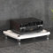 LYXWGRZD Audio Rack HiFi Regal mit 1/2/3/4 Ebenen, Phonoschrank mit offenem Stauraum, Plattenspieler Regal mit stoßdämpfenden Fußspikes, Record Player Stand in mehreren Farben und Stilen(Wit,10cm/3.9i
