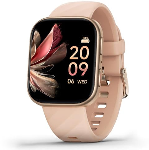 FITVII Health & Fitness Tracker 2024 (Answer/Make Calls), Smart Watch with 24/7 Heart Rate and Blood Pressure, Sleep Tracking, Blood Oxygen Monitor, 120+ Sport Mode Waterproof Activity Tracker ML Gold