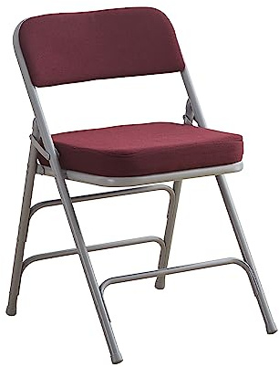 BOOSDEN Klappstuhl, Gepolstert, Garten Balkonstuhl, Für Küche Esszimmer Büro Outdoor, Rot