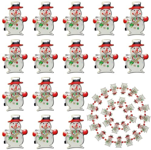 BESTYASH 25Pcs Niedlicher Weihnachtsmann Ansteckbrosche Pin für Frauen Mädchen - Rot, Klassisch, Brosche-Nadel, Rot Steinfarbe, 25 Stück, Unisex, Pin, Ansteckbrosche, Brooch