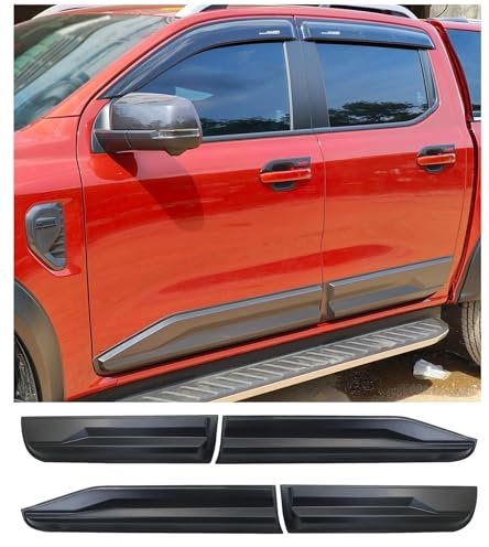JHCHAN Seitenschutzstreifen Körperschutz für Ford Ranger Wildtrak 2023-2024-2025 T9 Wildtrak X Raptor XL XLT Limited Tremor Platinum Ranger Doppelkabine