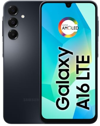 Samsung Galaxy A16 - Telefono cellulare, 128 GB + 4 GB di RAM, fotocamera fino a 50 MP, schermo da 6,7 pollici, NFC, IP54, batteria da 5000 mAh, colore nero