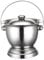 Pot de chambre avec couvercle 3, 3 Le en acier inoxydable Bélogue de commode potable Pottes d'urine lit en métal pot
