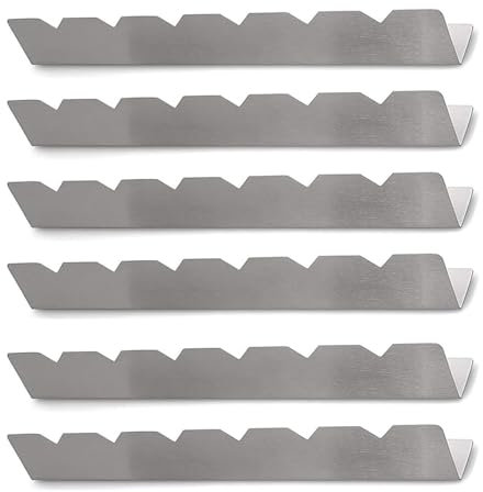 Taicols Griglia Griglie per Spiedini in Acciaio Inossidabile per Arrosticini, Barbecue, Grill a Gas e Fornacella Ideale per Girarrosto (6)