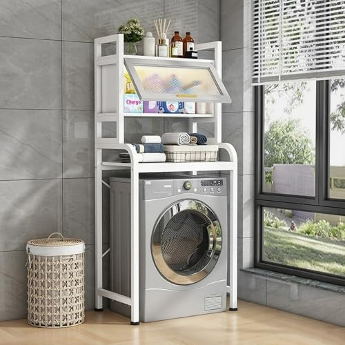 Elitix Mini-Kühlschrankständer Robuster Ständer für Küchen-/ Café-/ Barkühlschrank, Kühlschrank-Seitenregal, Kühlschrank-Regal-Ersatz, Mikrowellen-Regalschrank(Style D)