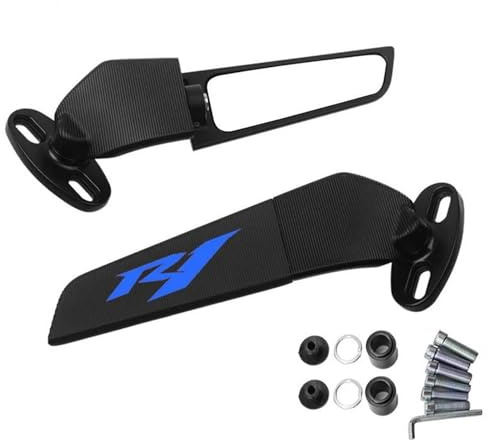 HYRHEV Motorrad CNC Rückspiegel Festen Flügel YZF R1 YZFR1 YZF-R1M R1M Lenkerspiegel(003)