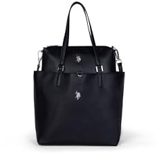 U.S.POLO ASSN. - Shopper Tasche aus polyurethan, schwarz (29 X 14 X 27 cm)
