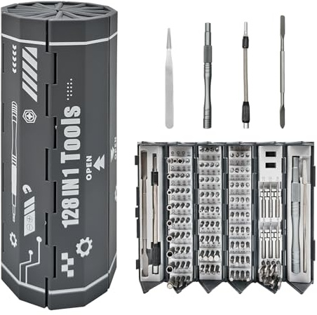 Smocraut 128 in 1 Präzision Schraubenzieher Set, Werkzeug-Sets