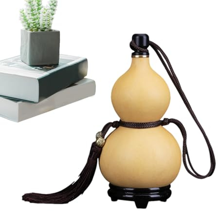 Flacon De Gourde Fait À La Main – Récipient À Boisson Rustique, Bouteille Portable Avec Poignée En Corde, Flagons De Style Traditionnel | Bouteille D’eau D’aventure En Plein Air Pour Le Camping De Voy