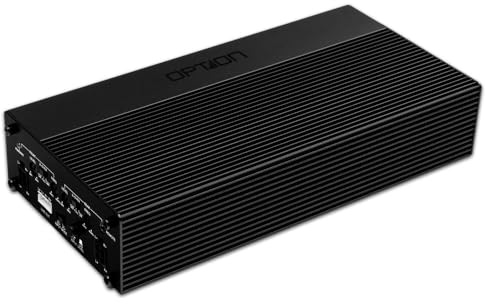 OPTION AIR-D4 4-Kanal Verstärker – Class-D Endstufe mit 4x 100/165 WRMS (2/4 Ohm) - 2x 330 WRMS (4 Ohm) - High Level In - inkl. Remote-Pegelregler