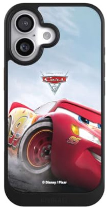 Hülle kompatibel mit Apple iPhone 17 Handyhülle Premium Schutzhülle Schwarz Lightning McQueen 95 Offizielles Lizenzprodukt Cars