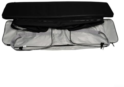 Honseadek 420D Oxford Seat with Zippered Storage Pocket and Inflatable Boat, Protective Seat Bag with Side Pouch(Black 85cm)