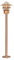 Nordlux Gartenleuchte Blokhus 60W E27 kupfer IP54 25078030