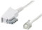 Wentronic TAE Anschluß-Kabel (TAE-N Stecker auf Westernstecker) weiß 3m