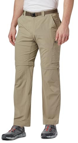 Columbia Men's Silver Ridge Convertible Pant, Breathable, UPF 50 Sun Protection, Tusk, 40x30
