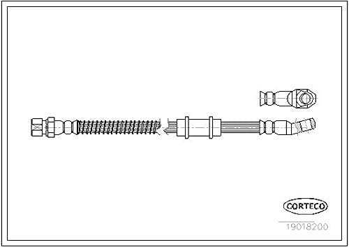 Corteco 19018200 Bremsschlauch vorne links