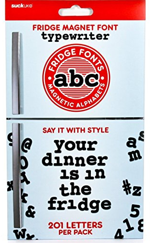 Suck UK - Alphabet Fridge Magnets A-Z Kids Fridge Magnets Kitchen Magnet Kitchen Decor Fonts Magnetic Fonts Magnetic Alphabet Letters And Numbers Set Vinyl Sheet Black