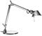 Artemide Tolomeo Micro LED Tischlampe mit Fuss, Länge 45 Höhe 37 max 73 cm, Aluminium