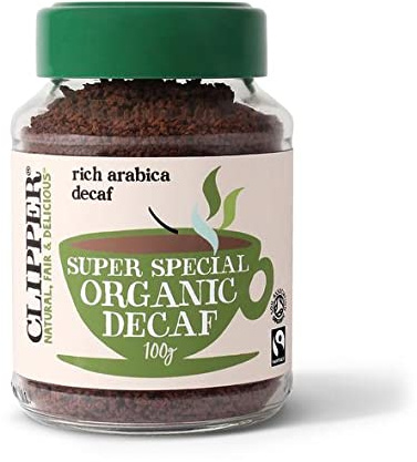 Clipper Fairtrade Organic Instant Freeze Dried Decaf Coffee 100g (Case of 6)