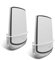 Orbi Wifi 6 Wall Mount, ALLICAVER Sturdy Metal Made Wall Mount Bracket Compatible with Netgear Orbi wifi 6 Router RBK852, RBK853. (2-PACK)