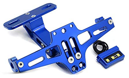 Kennzeichenhalter für Aprilia Dorsoduro 1200/900 / 750 NH2 blau