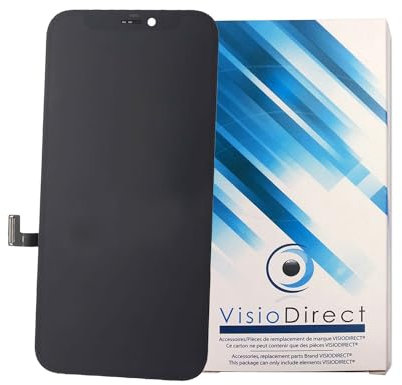 Visiodirect Ecran Complet Compatible avec Iphone 12 Mini Taille 5.4 Rouge Vitre Tactile + ecran LCD