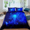 Skorpion-Konstellation Bettwäsche-Set Blue Galaxy Nebula Universe Bettwäsche Set 200x200cm Tierkreis Tier Betten Set für Kinder Jungen Mädchen Teenager 3St.Reißverschluss Mikrofaser