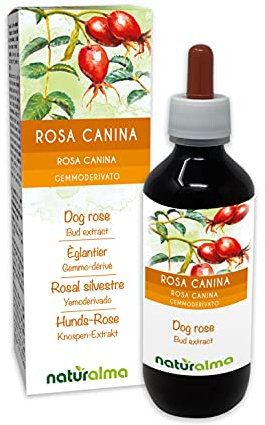 Rosa canina (Rosa canina) Gemmoderivato analcoolico da giovani getti freschi Naturalma - Estratto liquido gocce 200 ml - Integratore alimentare - Vegano