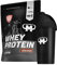 1kg Mammut Whey Protein Eiweißshake - Set inkl. Protein Shaker, Riegel, Powderbank oder Tasse (Chocolate, Gratis Mammut Shaker)