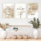 TBDY Arabische Kalligrafie Bismillah Blumenwand Islamische Leinwand Print Wall Art Painting Home Decor,Moderne Bilder Wohnzimmer Rahmenlos (40x50cm x3)