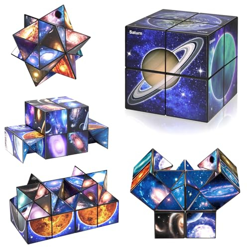 Star Cube Magic Cube Set, 2 in 1 Yoshimoto Cube for Kids and Adults, Toy for Boys and Girls Ages 8-12