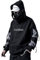 XYXIONGMAO Streetwear Techwear Hoodie Cyberpunk Tactical Herren Schwarz Urban Hip Hop Japanisches Sweatshirt, Schwarz, Large