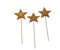 RiloStore 6 STK Metallstecker Stern ROST nr681 Dekostecker Sterne 17cm Weihnachtsdeko Deko Metallsterne Stecker Weihnachten Schmuck Gartenstecker