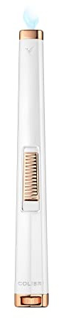 Colibri Aura Jet Flame Kerzenanzünder | Langes Stabfeuerzeug Mit Grosse Reichweite | Luxuriösem Finish Und Metallkonstruktion | Breite Flamme | Nachfüllbar Mit Butan, Nicht Enthalten | Geschenkbo