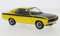 Whitebox 124084-0 kompatibel mit Opel Manta A GT/E, gelb/matt-schwarz, 1974, 1:24, Fertigmodell