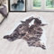 Carpetsale24 Kunstfell Teppich Braun-Creme – 150x200 cm – Waschbar & tierleidfrei – Täuschend echtes Design – rutschfeste Rückseite – Weich & vielseitig für Wohnzimmer, Schlafzimmer & Wanddeko
