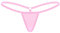ranrann Micro String Ficelle Femme Sexy Slip Taille Basse Tanga Thong Bikini Erotique Lingerie sous-vêtement Briefs Underwear Rose Clair Taille Unique