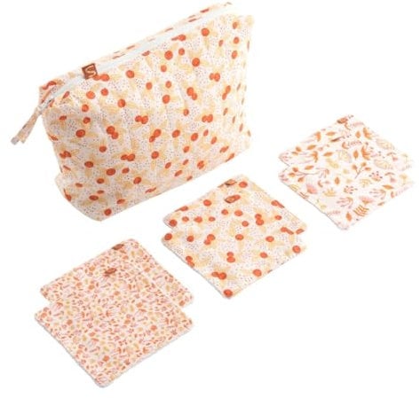 Trousse de toilette en coton blanc