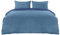 Utopia Bedding Bettwäsche 200x200 Set - Mikrofaser Bettbezug 200x200 cm + 2 Kissenbezüge 50x75 cm - Marineblau/Hellblau