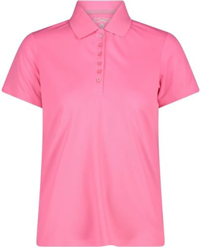 CMP - Polo da Donna, Pink Fluo, 40