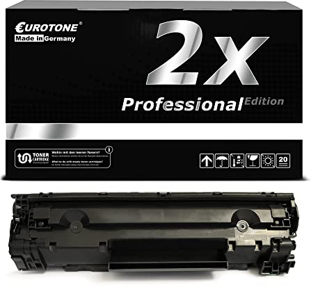 2X EuroPro Toner kompatibel für Canon PC-D440 PC-D450, 0263B002 FX10 Black 263B002AA Schwarz