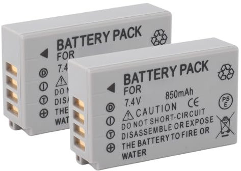 Batteria per Fotocamera, Batteria di Ricambio per Fotocamera da 2 Pezzi per CooIPix S610 S620 S630 S640 S710 S1000pj S1100pj S70 S6000 S8000 S8100 S9100 per COOLPIX A900