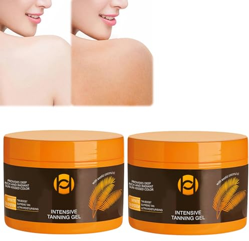Bräunungsbeschleuniger Sonnencreme (300 ml), Bräunungscreme Wirksam in Solarium und im Freien, Erzielen Sie Eine Natürliche Bräune mit Karottenöl Kokosnussöl und Vitaminen A & E (300 ml)