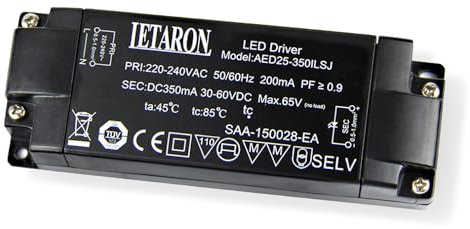 Glamexx24 LED Transformator LED Trafo LED Treiber Netzteil Elektronischer Trafo LED Schalternetzteil 12-24 Volt 6-12 Watt Dimmbar…