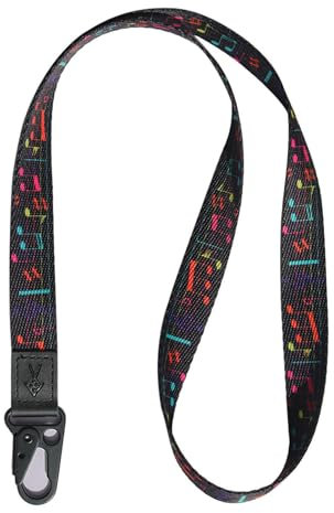 TOOLIN Halsriemen Schlüsselbund für Frauen und Männer,Lanyard für Schlüssel,ID Card Holde,Brieftaschen und Ausweishalter (Music notes)